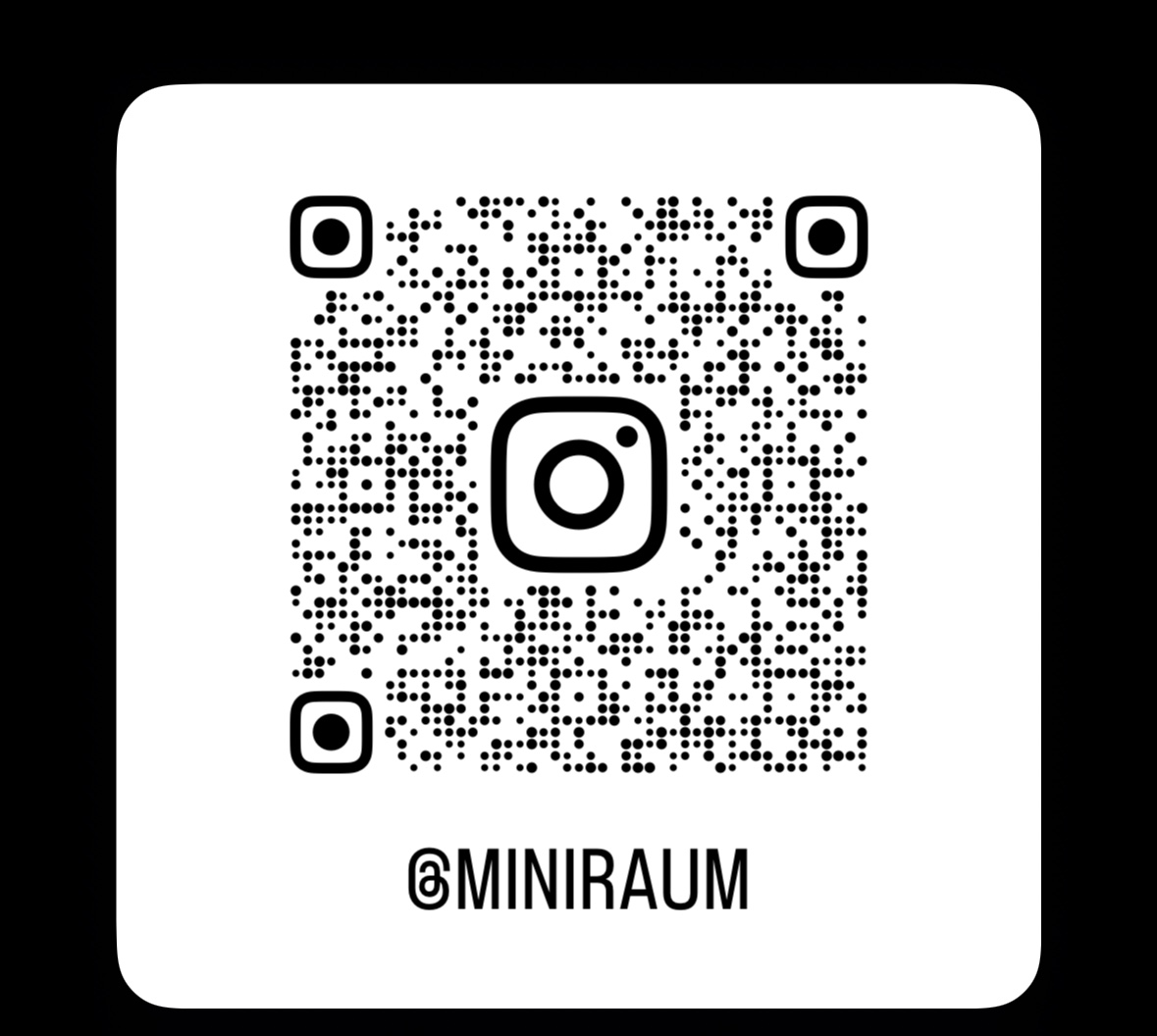 Instagram QR Code - @MINIRAUM